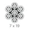 Laureola Industries 3/32" Stainless Steel Aircraft Wire Rope 304 Grade 7x19, 100 ft ZAG332-SS304-719-100 - alternate 2